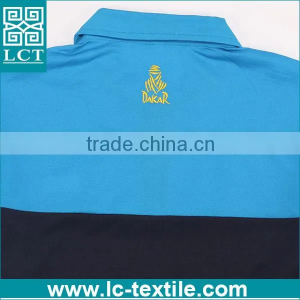 Personalized Embroidery Pique Cotton Royal Blue Polo Shirt Uniform photo-4