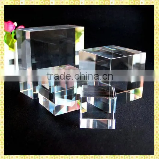 Handcrafted Blank Crystal Cube Souvenir Items For Promotion Items