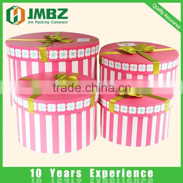 Lowest Cost Customizable Rigid Round Gift Box Gift Card Box