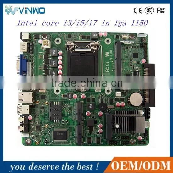 Factory Price Very-high Performance DDR3 dc 12v Motherboard , Lvds Mini Itx Motherboard ,1037u Mini Itx Motherboard