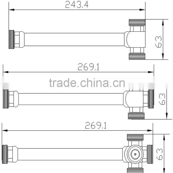Power Splitter/Divider (800-2500/800-2700/698-2700MHz, 500W, 7/16 DIN-F, 2/3/4 Ways) photo-3