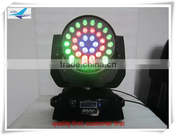 (8pcs)free Shipping LED Stage Light Moving Head Light DMX RGBW Zoom 36*10w Led Moving Head Wash