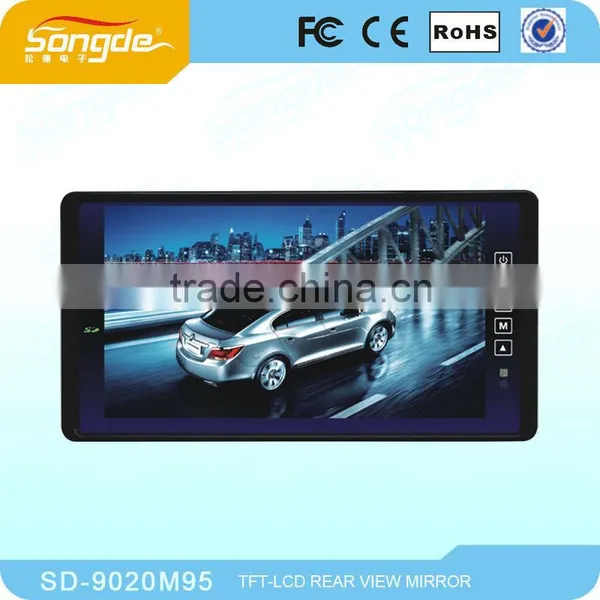 7'' 9'' Day Night Rear View Mirror Parking Sensor With USB photo-2
