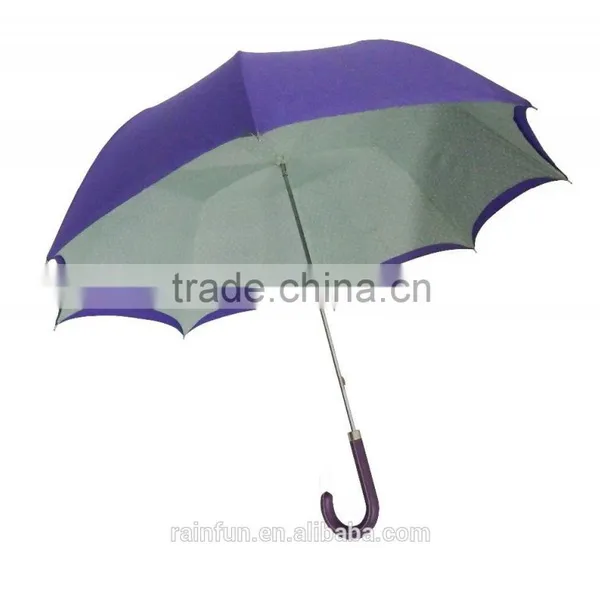 Manual Open High Quality Long Umbrella With Double Canopies photo-3