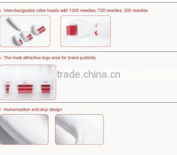2016 Newest Titanium Alloy Steel Dermaroller Micro Derma Roller Price photo-4