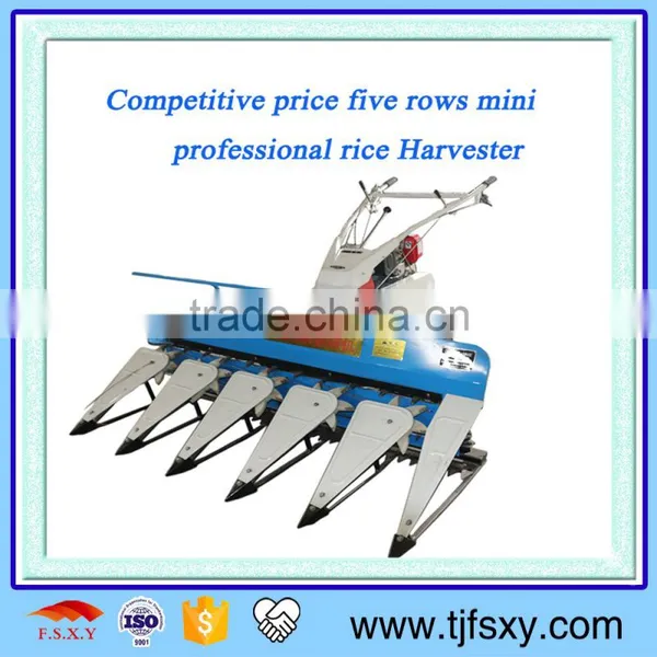 Competitive Price Five Rows Mini Professional Rice Harvester