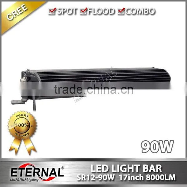 17in 90W High Power Single Row Light Bar for Automotive 4x4 ATV Motorcycle UTV SUV Raptor F250 Bumper Bullbar photo-3