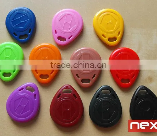 High Quality Engraved Logo Passive T5577 RFID Leather Keyfob photo-6