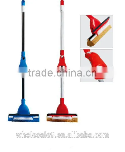 sponge roller mop with brush