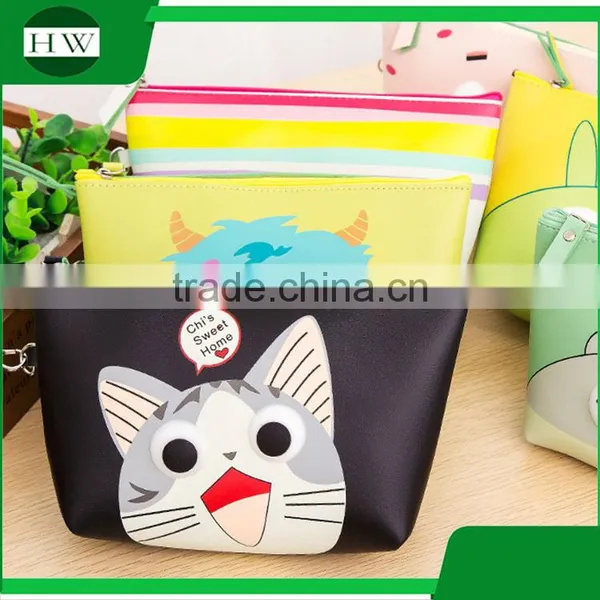 Promotional Gifts PU Material Mini Portable Cartoon Shaped Cosmetic Makeup Bag Set photo-3