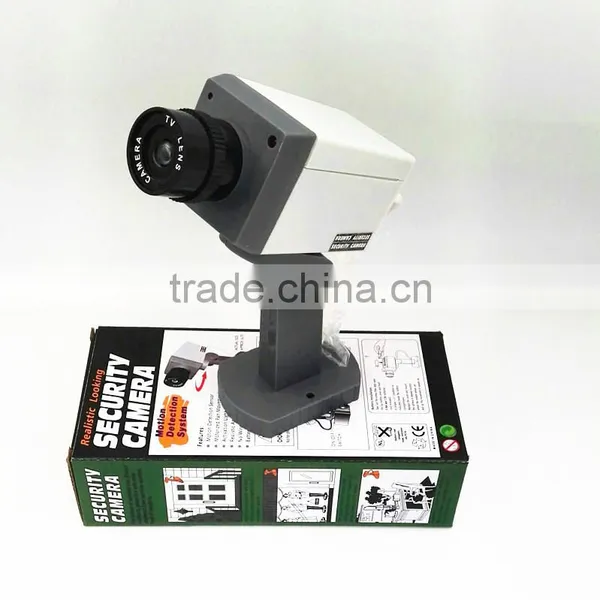 Waterproof Realastic Looking Mini Dummy Fake Security Camera, Motion Sensor Detection LED Flashing Light CCTV Camera photo-3