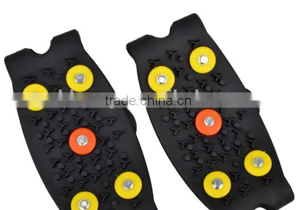 Hot-selling Mountaineering Walking Non-slip Silicone Crampons 5 Teeth Crampons for Snow and Ice photo-3