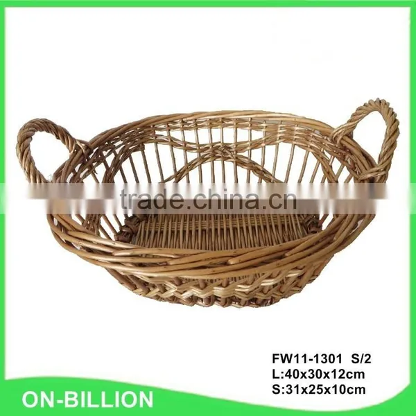 New Oval Bulk Kitchen Vegetable Wicker Storage Basket photo-4