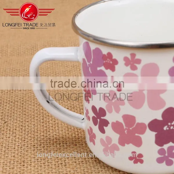 Beautiful Decal Popular Cheap Enamel Mugs Print Wholesale photo-5
