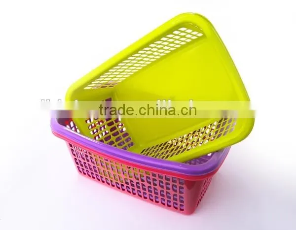 Promotional Plastic Large Size Kitchen Basket Fruit Vegetable Sieve Storage Basket Dropping Water photo-3
