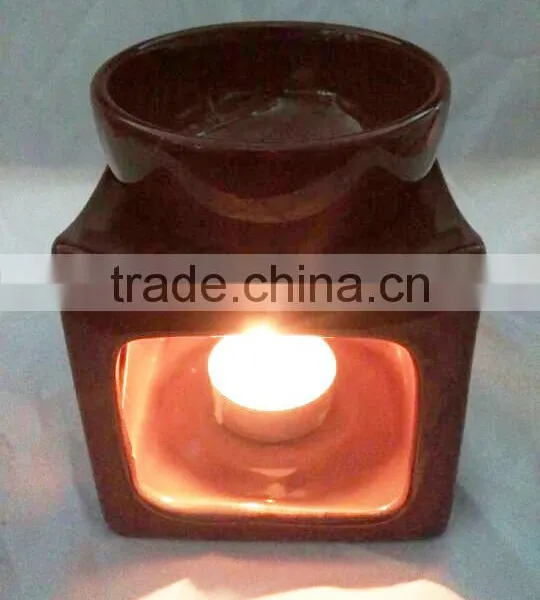 Ceramic Chocolate Fondue Set With Tealight Burner Factory Wholesale photo-2