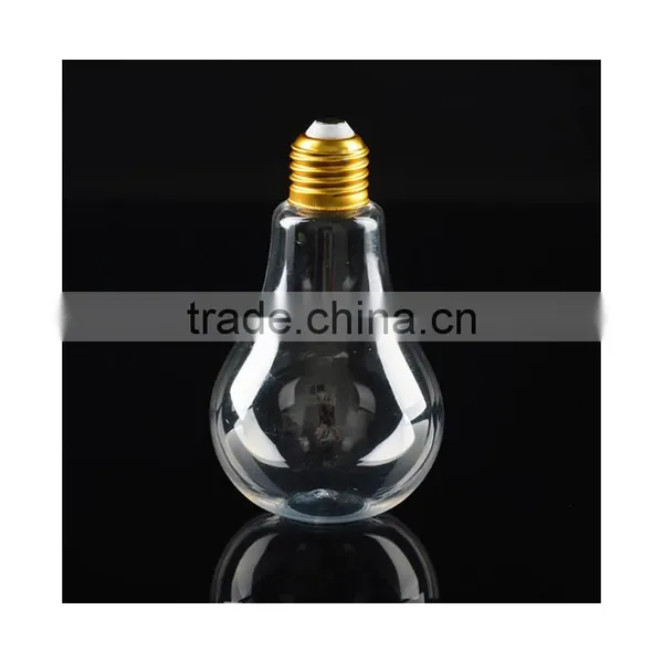 Empty Transparent Plastic Light Bulb PET Plastic Light Bulb Shape Bottle photo-5