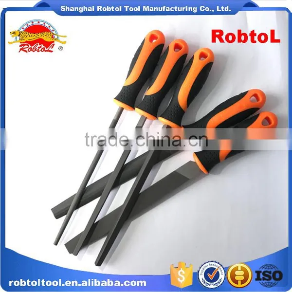 8" 5 Pcs Steel File Rasp Set Bastard Cut Flat Half Round Curved Square Triangle Semicircle photo-2