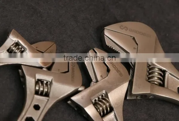 Wide Mouth Tube Live Nickel Plated Spanner Wrench Adjustable Nut Wrench Pipe Wrench photo-5