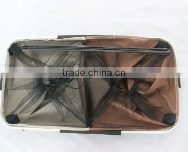 Home and Hotel Usage Double Laundry Sorter /2 Fashionable Light and Dark Basket for Laundry photo-4
