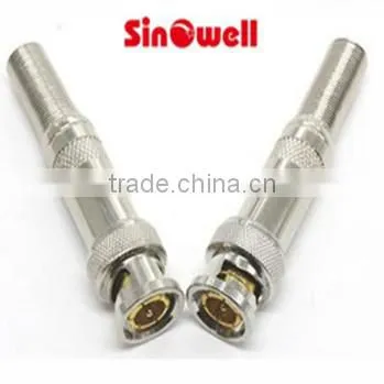 Cctv System Bnc Male Straight Solder Connector photo-2