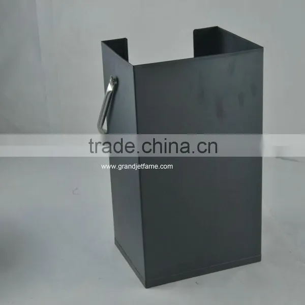 Household Metal Matte Black Coal Buckets photo-4
