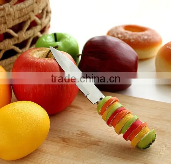 2015 Stainless Steel Fruit Shaped Handle Knife With pp Handle photo-2