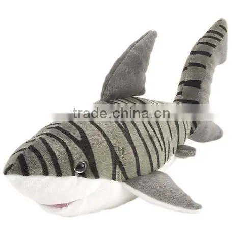 Black Fat Stuffed Orca Animal Large Big Soft Sea Toys Stuffed Shark photo-2
