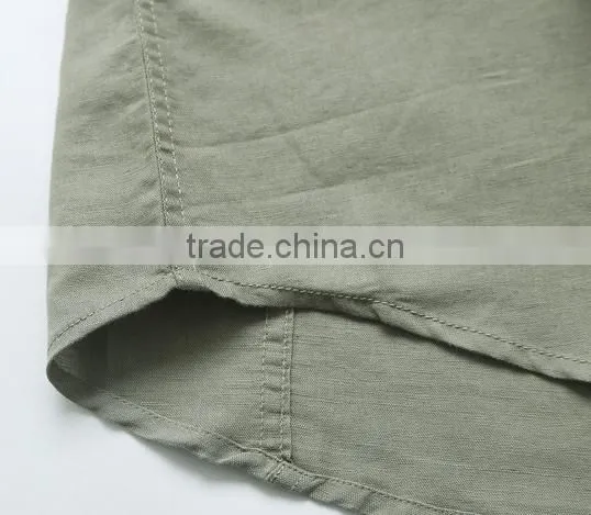 Summer Men Shirt 2015 100% Cotton Half Sleeve Shirt Outdoor Shirt for Men Sports Shirt photo-6