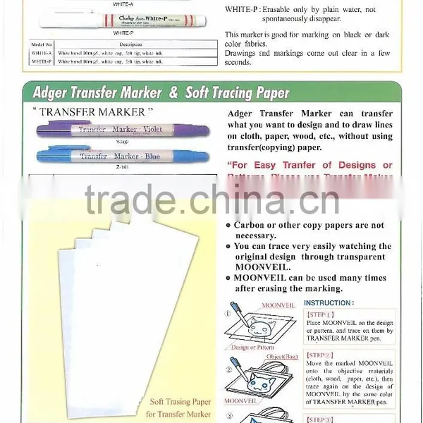 JAPAN ADGER CHAKO ACE SERIES AUTO DISAPPEARS GARMENT MARKER PEN photo-4