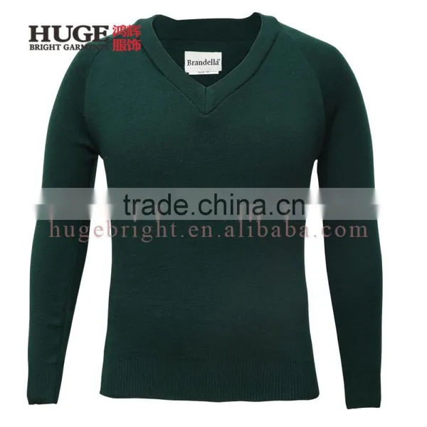 Soft Warm 100% Silk Kintted V Shape Cashmere Sweater Luxury
