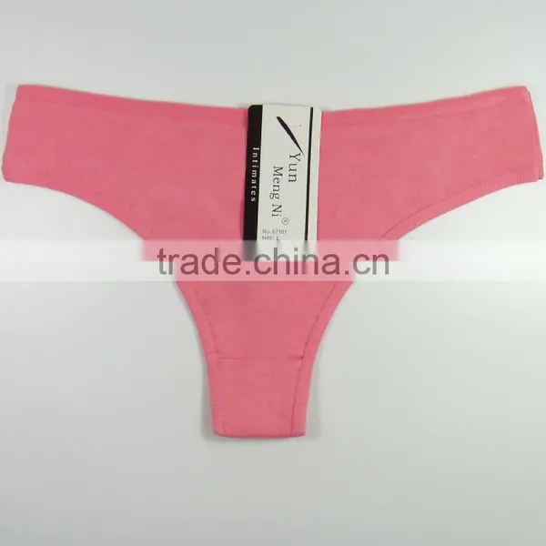 Womens Underwear and Panties Manufactures Ladies Brief Pure Color Cotton Mature Women Panties photo-3