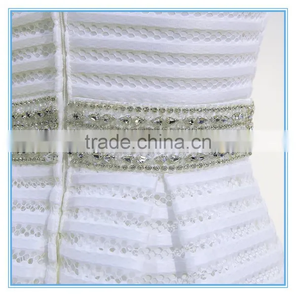 Chaozhou Strapless A-line Trailing Wedding Dress With Beaded photo-6
