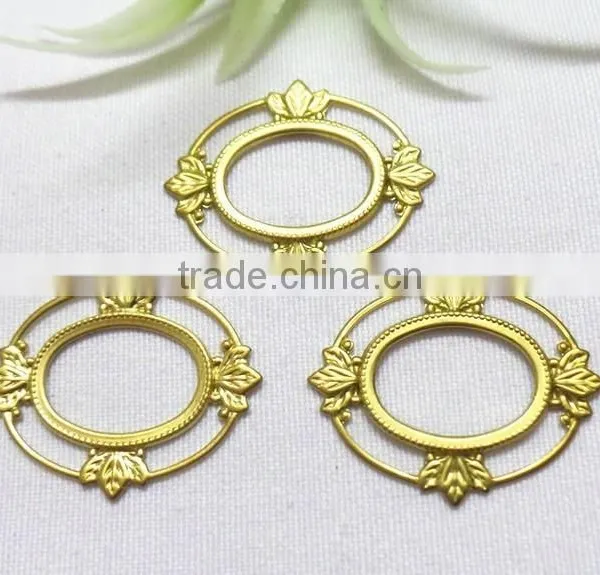 DIY Hollow Heart Charm Jewelry Accessories Brass Heart Charm Shoe Bag Hair Accessories photo-4