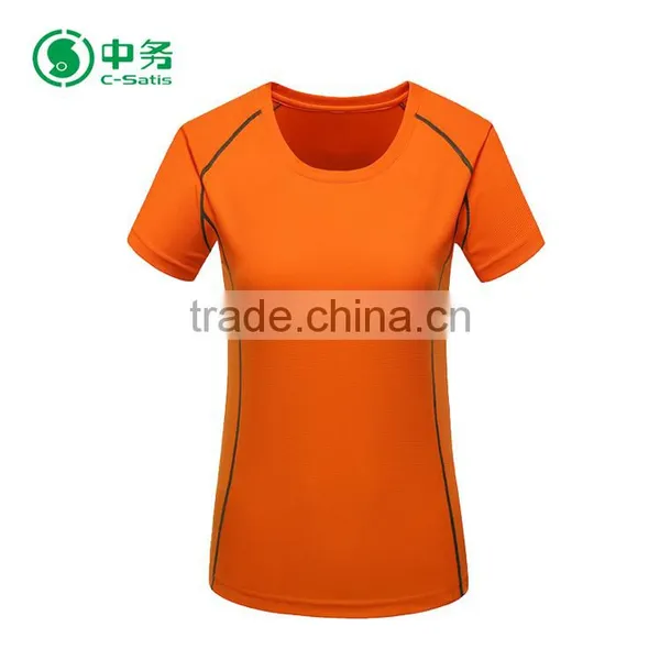 New Pattern Quick Dry Round Neck Sublimation Sport Running T Shirt for Women photo-2