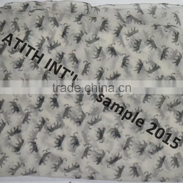 Printed Silk Scarf photo-3