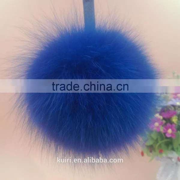 2016 Fashion Cheap Price Bag or Garment Charm 12cm Fox Fur Ball Keychain photo-6