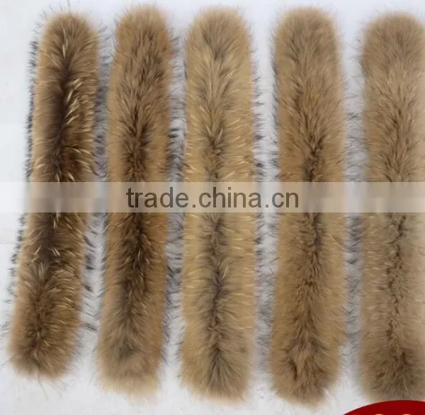 BBG-H-4 OEM/Custom Made Fur Hood/ Collar Raccoon Real Fur Trim photo-5