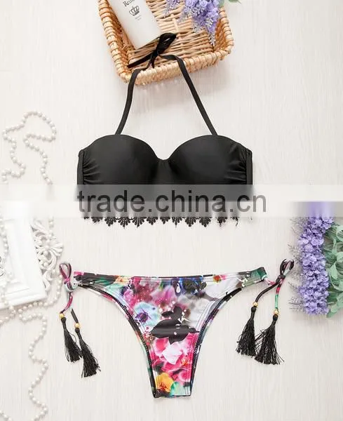 2016 SEXY HOT LADY BRAZILIAN BEAUTY CUSTOM MACRAME WHOLESALE FULLSIZE BIKINI photo-2