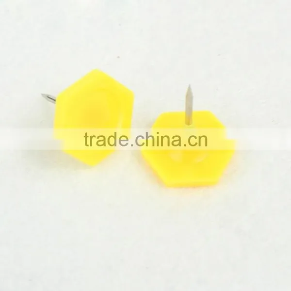 Multi Color Plastic Flatback Head Thumb Tacks for Office Supplies photo-3