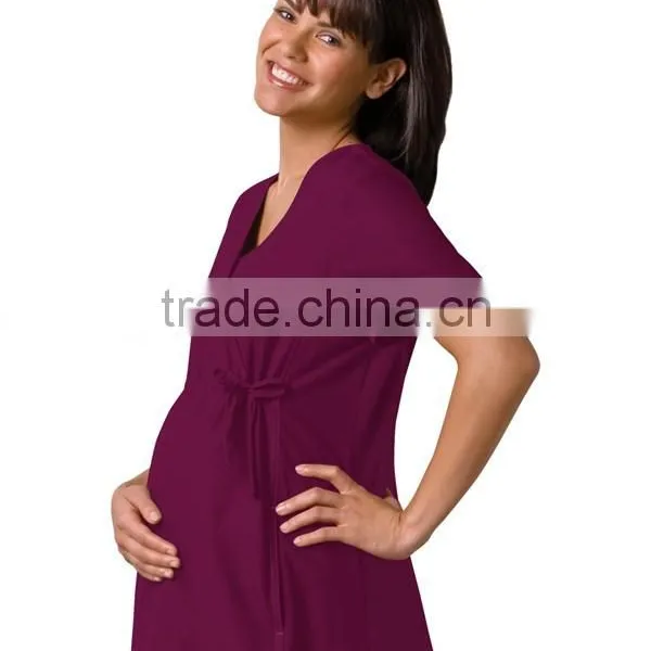 Maternity Scrubs Wrap Top photo-4