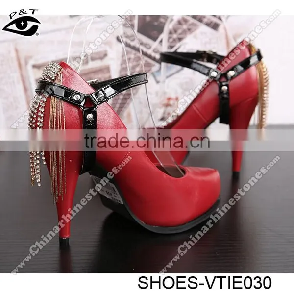 12 Colors New Design 3D Tripartite Shoe Lace Shoe Straps For High Heels photo-3