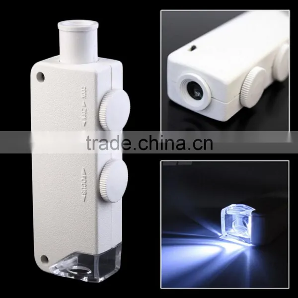 High Quality Mini Handheld 160X - 200X Zoom Magnifier Microscope Jewelers Loupe Magnifying Glass LED Light Hot Selling photo-3