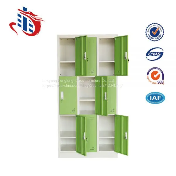 Colorful Office School Hospital 9 Doors Stainless Steel Storage Locker Cabinet photo-3