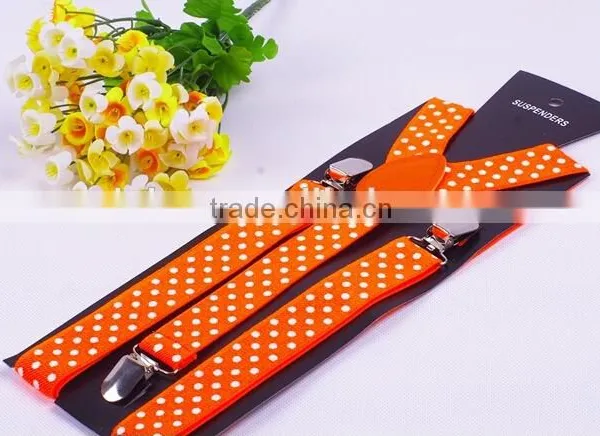 Polka Dot Braces Suspenders Elasticated Adjustable Polkadot Boys Girls 2.5cm/1" photo-4