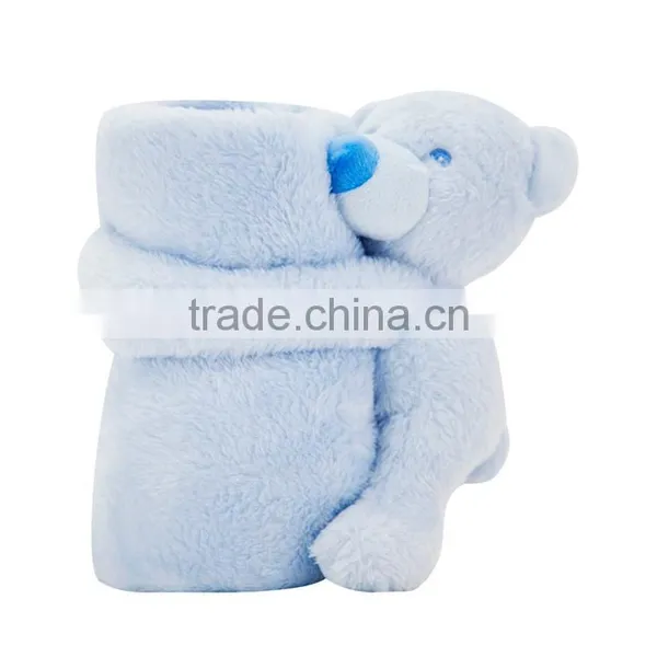 Cartoon Animal Air Conditioner Fleece Flannel Baby Milestone Blanket