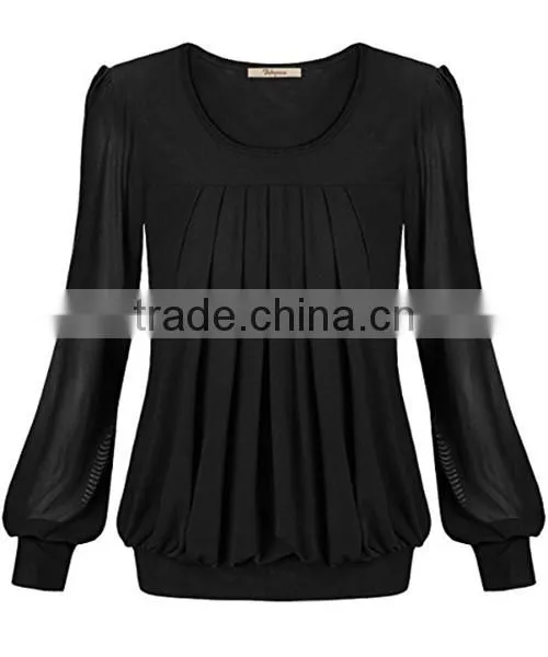 New Trendy Promtional White Lady Wear Blouse photo-2