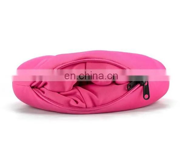 Pretty Rose Pink Kitty Cat Plush Toy 2 in 1 Reversible Soft Memory Foam Travel Support U Shape Neck Pillow photo-6