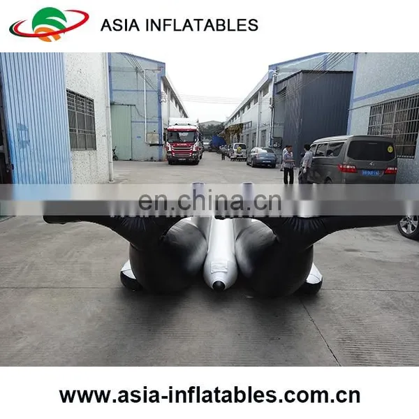 New Double Lane Customize Black Shark Banana Boat , Inflatable Banana Boat photo-4