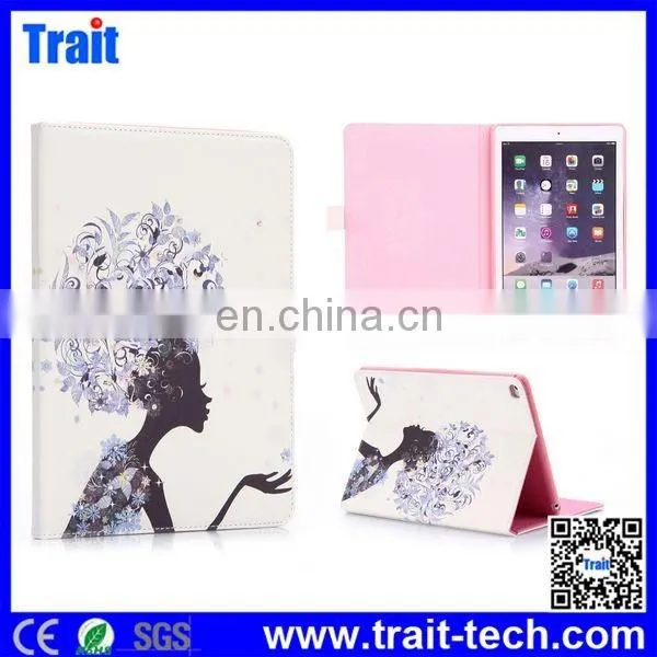 China New Design Popular Wallet Style Diamond Studded Magnetic Buckle Stand for Ipad Air 2 Leather Case Wholesale photo-3